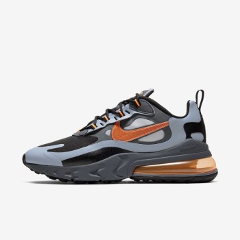 Nike Air Max 270 React Winter - Férfi Utcai Cipő - Szürke/Fekete/Sötét Szürke/Narancssárga